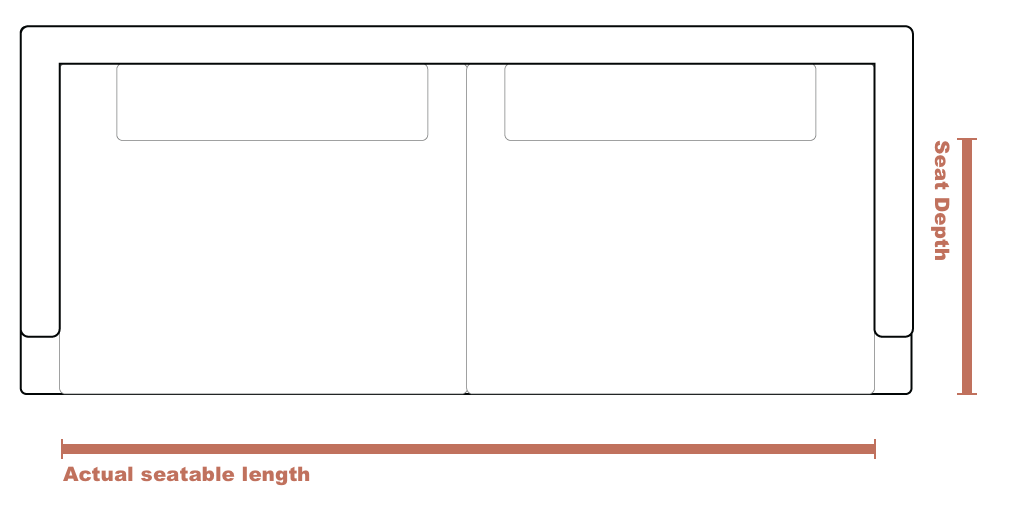 Image of sofa measurements