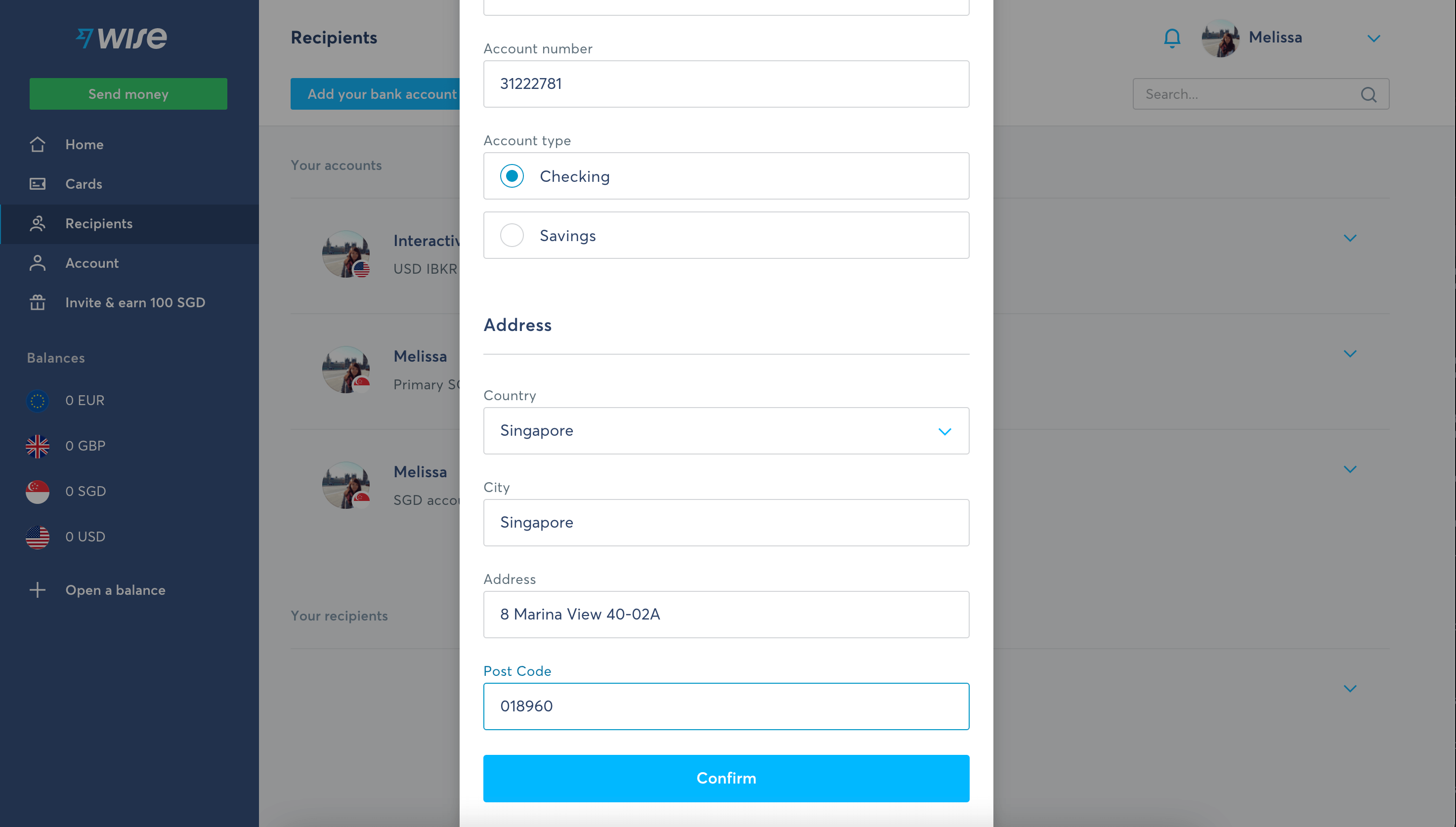 Transferring from Wise to IBKR